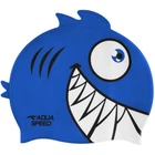 Шапка для плавания ZOO Pirana 9696 Aqua Speed 246-01 пиранья, синий, OSFM