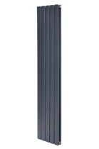 Дизайнерский вертикальный радиатор отопления ARTTIDESIGN Livorno II 5/1800/340 серый матовый LV II.5.180.34.G