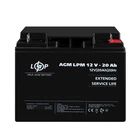Акумулятор свинцево-кислотний для ДБЖ LogicPower AGM LPM 12V - 20 Ah 400 циклів (LP4163)