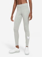 Legginsy sportowe damskie Nike W Nsw Essntl Gx Mr Lggng Swsh CZ8530-063 S Szare (194502821659)