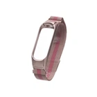 Ремінець для Xiaomi Mi Band 3/4 Milanese Loop Color Колір Pink Crimson