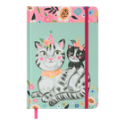 Книжка записна ANIMALS, на гумці, А5, 96 аркушів, м'ятна, KIDS LINE