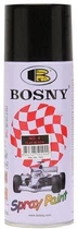 BOSNY Акриловая аэрозольная краска 4 flat black черный матовый 400мл