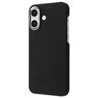 Чохол карбоновий тонкий Proove Carbon Kevlar Slim with Magnetic Ring MagSafe для Apple iPhone 16 black