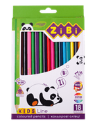 Олівці кольорові 18кол. ZiBi 2415 KIDS Line (24) /ZB.2415/