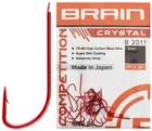 Крючок Brain Crystal B2011 #16 (20 шт/уп) ц:red (1858-80-28) 4966122