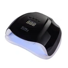 Лампа для ногтей LED/UV SUN X, гибридная, 54 Вт, с дисплеем, черная