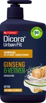 Гель для душа Dicora Urban Fit Энергизирующий детокс Ветивер и женьшень 825 мл (8429871993846)