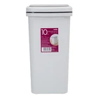 Ведро для мусора MVM с крышкой BIN-04 10 л Серое (BIN-04 10L GRAY)