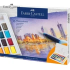 Акварельні фарби Faber-Castell Watercolors in Pans, 36 кольорів + ручка-пензлик з контейнером для води, 169736