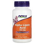 Добавка натуральна Now Foods Alpha Lipoic Acid 100мг Капсули