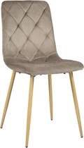 Стул для кухни и гостиной Vetro Mebel N-41 Капучино Велюр + Дуб (N-41-cappuccino-velur/oak)