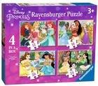 Puzzle Ravensburger Księżniczki Disney 4 w 1 12 + 16 + 20 + 24 elementów (4005556030798)