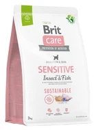 Сухий корм Brit Care Dog Sustainable Sensitive для собак з чутливим травленням з рибою і комахами