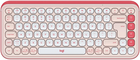 Klawiatura bezprzewodowa Logitech POP Icon Keys Wireless Rose-White (920-013073)