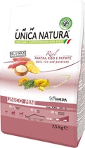 Сухой корм Gheda Unica Natura Unico Mini для собак малых пород Утка, рис и картофель