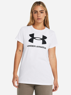 T-shirt damski Under Armour UA Rival Logo SS 1356305-111 L Biały (196885457210)