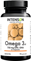 Suplement diety Intenson Omega 3 500 mg EPA + 250 mg DHA 120 kapsułek (5905454131803)