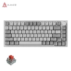 Клавіатура дротова AJAZZ Ak820 Біло-сіра RU