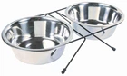 Миски для собак на підставці металеві Trixie 21 см/2*1,8 л