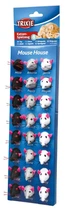 Игрушка для кошек мышки плюшевые 5 см Trixie (набор 24 шт.)