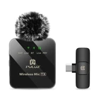 Бездротовий петличний мікрофон для смартфона Puluz, Type-C Phone, Type-C Receiver PULUZ PU646B шумозаглушення