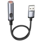 Портативний прикурювач запальничка Hoco UA30 USB. Black
