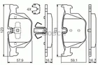 Колодки гальмівні дискові задні Bosch (0986494540)