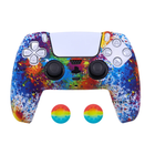 Чехол силиконовый для геймпада PS5 DualSense Art Splash