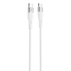 Кабель Proove Light Silicone Type-C to Type-C 60W (1m) White