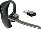 Бездротова Bluetooth-гарнітура Plantronics Voyager 5200 UC / Bluetooth 4.1 / До 7 годин роботи від кейсу / Чорна (Poly) b9