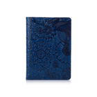 Обложка для паспорта HiArt PC-01-C19-4026-T005 Crystal Blue "Mehendi Art"
