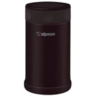 Японский пищевой термос для еды, термоконтейнер 0,75 л Zojirushi SW-FCE75TD коричневый с широким горлом,