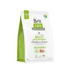 Корм для собак средних пород Brit Care Dog Sustainable Adult Medium Breed с курицей и насекомыми