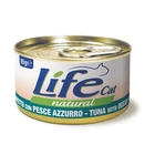 Влажный корм для кошек LifeCat с тунцом и океанической рыбой 85 г