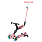 Самокат с сиденьем 3 в 1 Globber GO-UP Active Lights 360 Pastel Pink от 15 месяцев до 9 лет (749-310)