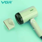 Фен для сушки волос дорожный, компактный, складной VGR V-421 Pro Зеленый