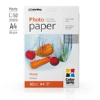 Фотопапір ColorWay матовий 190 г/м, A4, 50 арк. (PM190050A4)