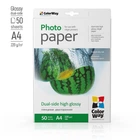 Фотопапір ColorWay глянцевий двосторонній 220 г/м2, A4, 50 арк. (PGD220050A4)