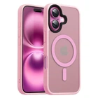 Чехол ударостойкий матовый WAVE Premium Matte Insane Case with MagSafe для Apple Iphone 16 Pink