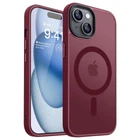 Чехол ударостойкий матовый WAVE Premium Matte Insane Case with MagSafe для Apple Iphone 15 Red