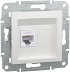 Розетка Schneider Electric Asfora RJ45 тип UTP категория 6 Белая без рамки (EPH4770121)