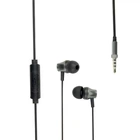Навушники Дротові 3.5mm Remax RM-202 In-Ear Stereo вакумні з мікрофоном 1.2m чорний (1324)