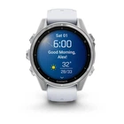 Смарт-часы Garmin Fenix 8 43mm AMOLED Silver with Whitestone Silicone (010-02903-00)