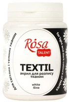 Краска акриловая для тканей Rosa Talent Белая 80мл