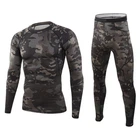 Мужское термобелье Lesko A152 Camouflage Black L