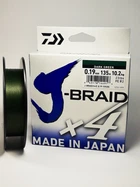 Шнур Daiwa J-Braid x4 135м 0.19мм Dark Green