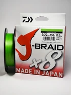 Шнур Daiwa J-Braid x8 150м 0.22мм Chartreuse