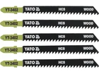 Полотно для электролобзика (дерево) 8TPI, L= 100 мм. 5 шт. YATO (YT-3402)