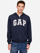 Толстовка на блискавці чоловіча GAP 868454-07 XL Темно-синя (1200138438730)